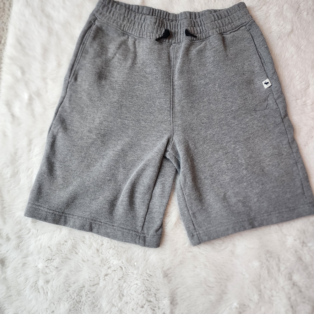 abercrombie kids Gray Knit Drawstring Shorts
